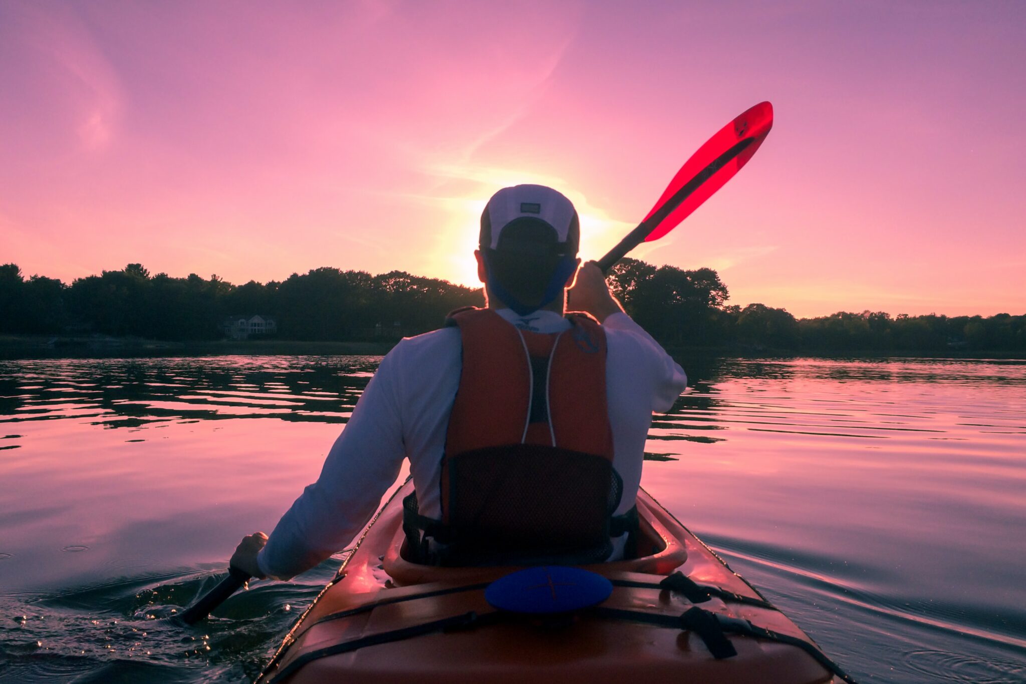 backview kayaking