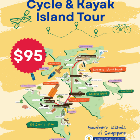 LSSC Cycle & Kayak Island Tour (inclusive of 2 way ferry tickets)