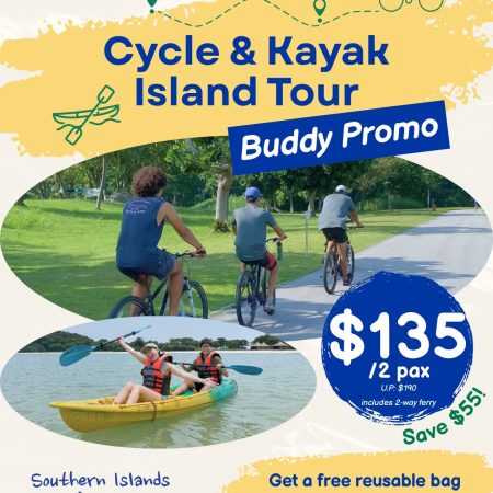 LSSC Cycle & Kayak Island Tour (inclusive of 2 way ferry tickets)